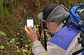 Scott shoots the banana slug