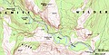 Map of Glen Aulin HSC to Waterwheel Falls