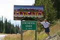 Leaving Idaho at the Centinental Divide - elevation  7,072 feet