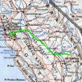 Map of drive from Milpitas to Montecito