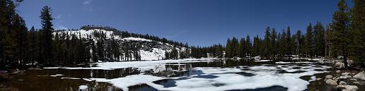 Panorama of Weaver Lake, Sequoia National Forest 