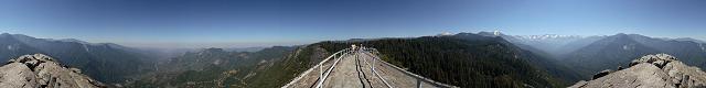 360 Panorama of Sequoia N.P. from Moro Rock