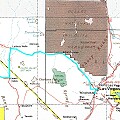 Map of Beatty to Las Vegas Drive - December 24, 2006