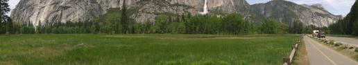 Panorama of Northern Wall of Yosemite Valley