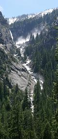 Vertical Panorama of Illilouette Falls