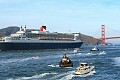 Queen Mary 2 outside the Golden Gate