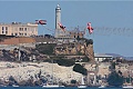 Lucas Oil plane performs near Alcatraz