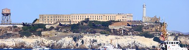 Fry's Patriot jet near Alcatraz