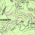Topographic Map of Mariposa Grove Hike