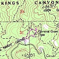 Grant Grove Topographic Map