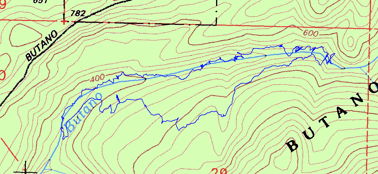 Butano Topographic Map