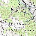Edgewood County Park topographic map