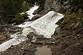 Snow drifts on the John Muir Trail