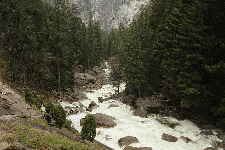 Merced River below Vernal Fall