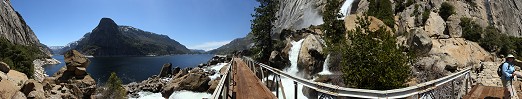 Wapama Falls bridge