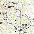 Pinnacles topographic map