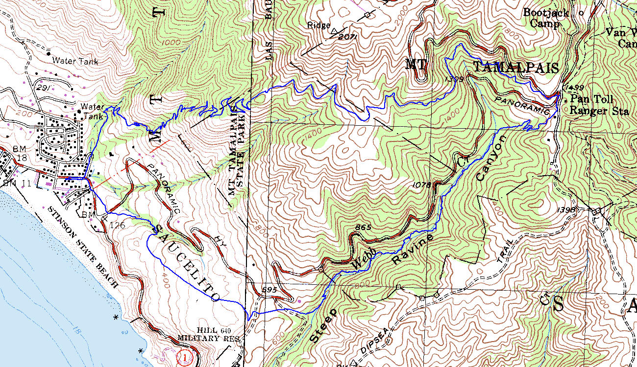 Mount Tamapais topographic map