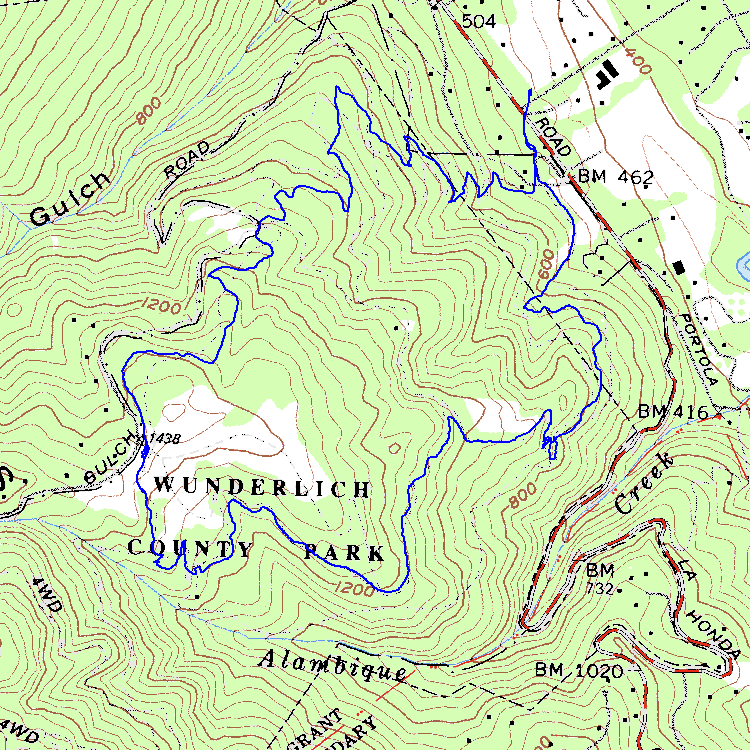 Wunderlich Topographic Map
