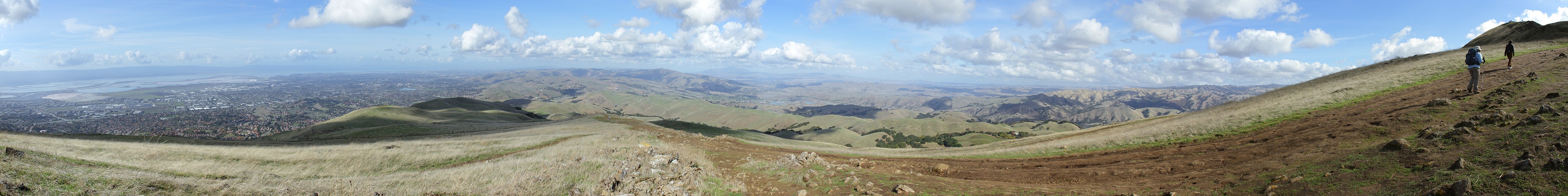 Mission Peak panorama (east-north)
