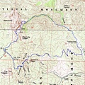 Pinnacles topo map