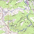 Windy Hill topo map