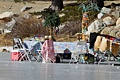 Skaters on Tenaya Lake