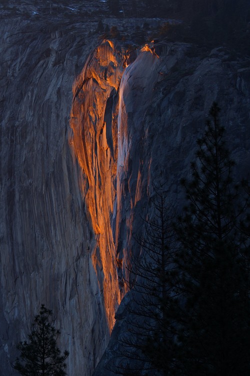 Horsetail Falls - 5:23 pm