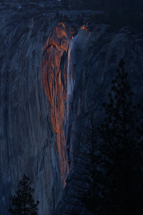 Horsetail Falls - 5:24 pm