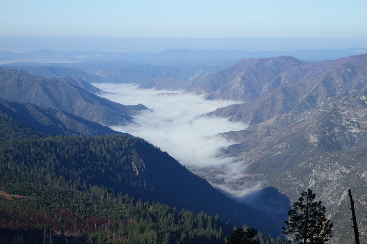 Lower Merced River Canyon from Glacier Point Road