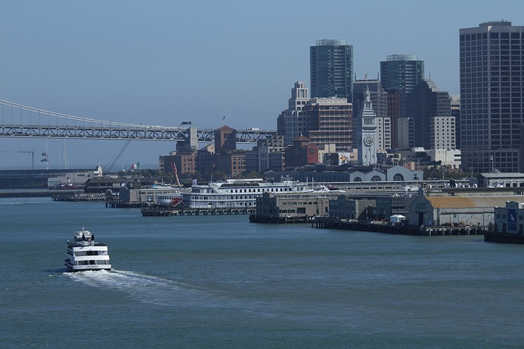Western anchorage of the S.F. - Oakland Bay Bridge