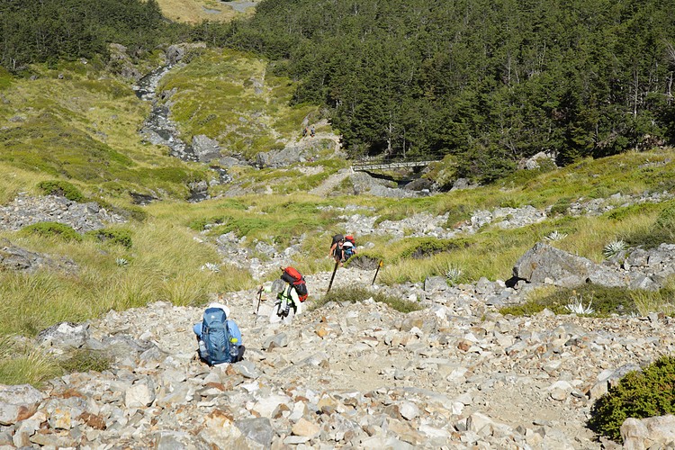 Cascade Track - scree slope