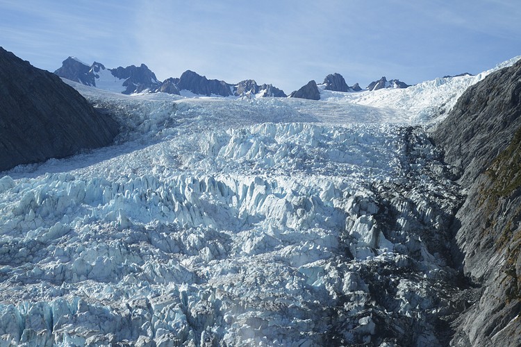 Helicopter view of Franz Josef Gacier