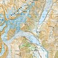 Sealy Tarn trek topographic map