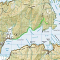 Queen Charlotte Track topo map