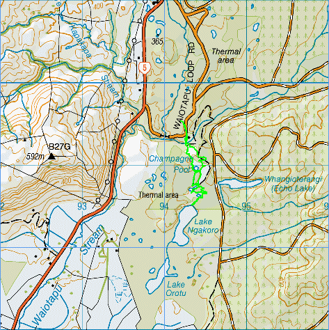 Waiotapu topo map
