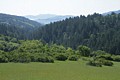 View southwest down Stevens Creek