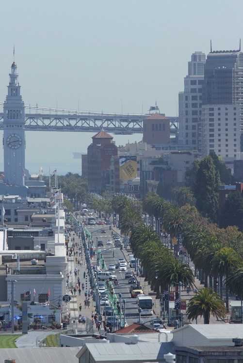 The Embarcadero and the Bay Bridge