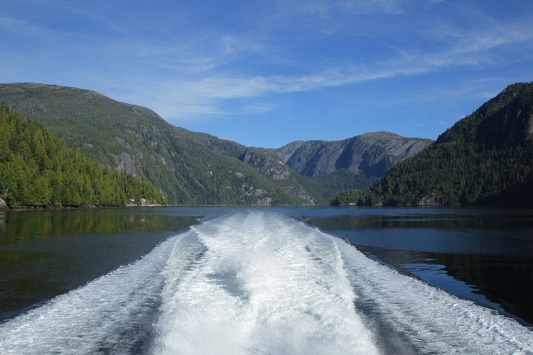 Leaving Punchbowl Cove