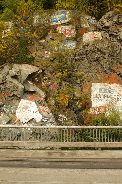 Skagway ship graffiti