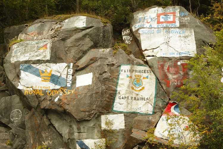 Skagway ship graffiti
