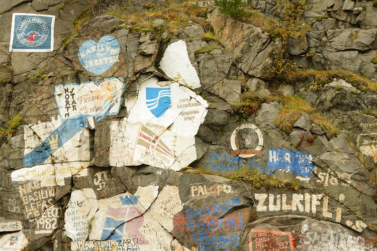Skagway ship graffiti