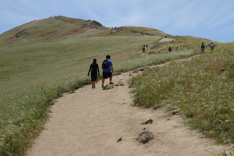 Hikers on Peak Trail