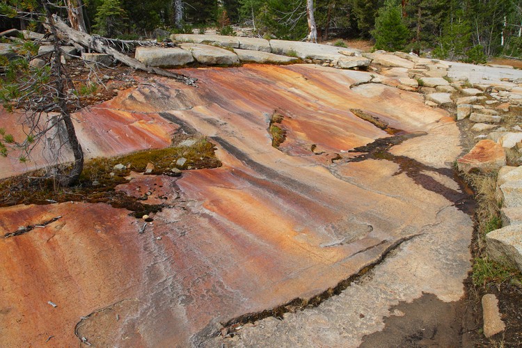 Iron stained granite
