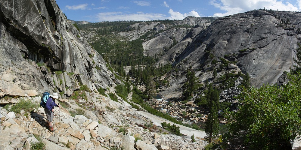 Diane descends to the Merced River