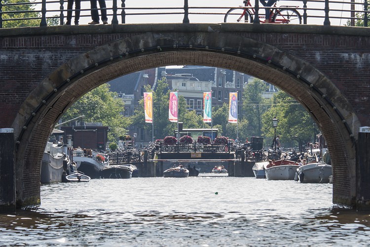 Canal under the bridge