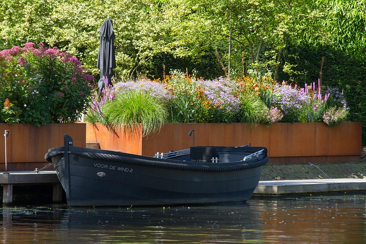 Moored boat
