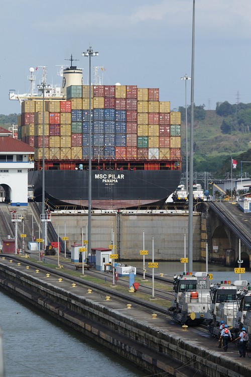 MSC Pilar at Pedro Miguel Locks