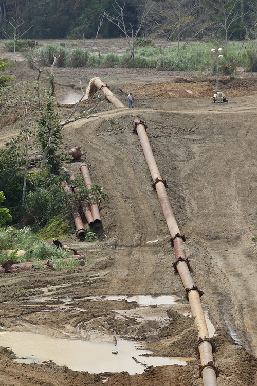 Dredge spoils outfall