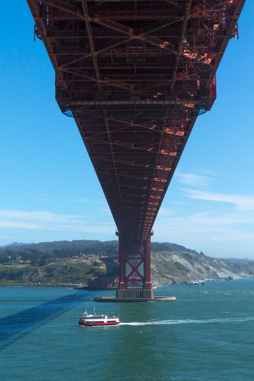 Under the Golden Gate Bridge