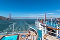 Grand Princess leaving San Francisco